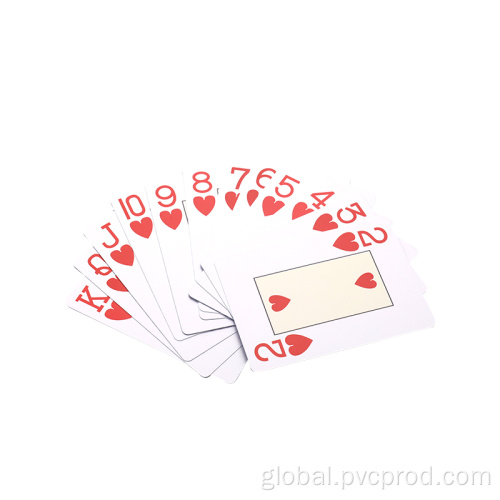 Waterproof and Washable PVC Poker Cards Plastic waterproof Texas poker card Supplier